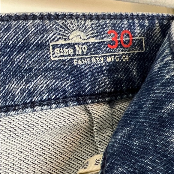 Faherty Blue Flare & Wide Leg Jeans - Picture 11 of 14